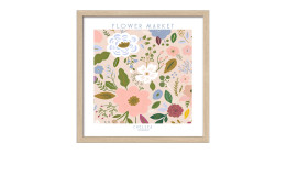 Rahmenbild Flower Market 33 x 33 cm