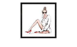 Rahmenbild Fashion Show 33 x 33 cm