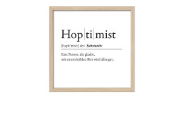 Rahmenbild Hopitmist 33 x 33 cm