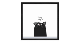 Rahmenbild Lazy Day 33 x 33 cm