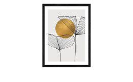 Rahmenbild Leaves in the Sun 33 x 43 cm