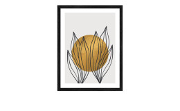 Rahmenbild Leaves in the Sun 33 x 43 cm