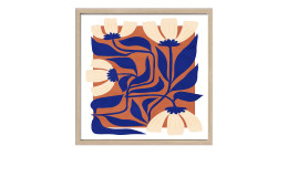 Rahmenbild Botanical Art 53 x 53 cm