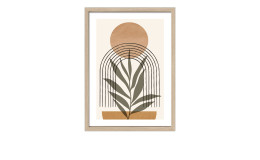 Rahmenbild Abstract Shapes And Leaves II 55 x 75 cm