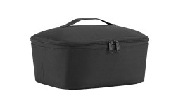 Die Reisenthel Kühltasche Coolerbag M Pocket aus recyceltem Polyester, 28x22x12 cm, mit Griff und Reißverschluss.