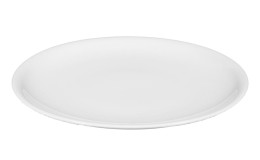 Speiseteller Compact 25,4 cm aus weißem Porzellan.
