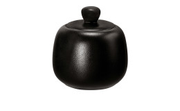 Zuckerdose Liberty 260 ml aus schwarzem Porzellan.