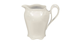 Milchkännchen Rubin 160 ml aus Porzellan in beige.