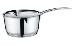 Stielkasserolle Cook mit einem Durchmesser von 16 cm in Edelstahl silber