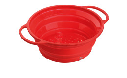 Seiher Trend 24 cm in rot aus Silikon