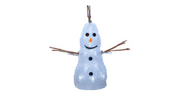 LED-Schneemann Crystaline 27,5 cm