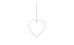 Dekoanhänger Herz 35 cm