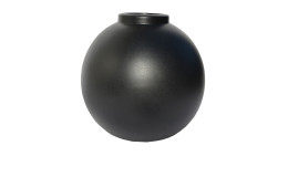 Vase 19 cm Schwarz 