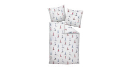 Mako-Satin-Bettwäsche Modern Art S 155 x 220 cm