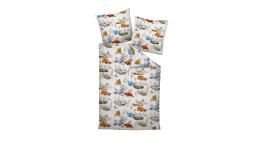 Mako-Satin-Bettwäsche Modern Art S 155 x 220 cm