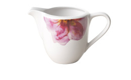 Milchkännchen Rose Garden 280 ml in weiß mit Rosen-Muster