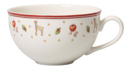 Milchkaffee-Tasse Toy's Delight 0,3 l in weiß mit weihnachtlichen Motiven.