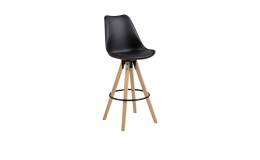 Barhocker Dylanin der Farbe Schwarz