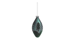 Glas-Christbaumzapfen 12 cm
