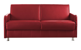 Komfort-Schlafsofa Mailand, in der Farbausführung Rot