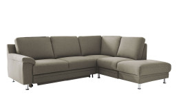 Basis-Ecksofa LASCONDO Riva, in der Farbausführung Sand