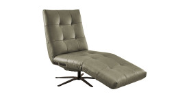 Basis-Einzelliege LASCONDO Stina, in der Farbausführung Olive, Schrägansicht