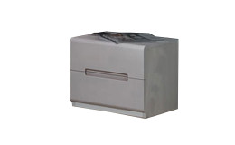 Nachttisch Antwerpen in Weiß