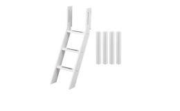 Schrägleiter mit Pfosten White