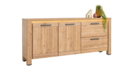 Sideboard Delmonte in Eiche mit 2 Türen, inkl. LED Beleuchtung