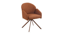 Stuhl Hilda in der Farbe rot-braun