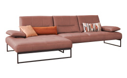 Basis-Ecksofa 9360, in der Farbausführung Rot