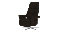 Basis-Einzelsessel 7052, in der Farbausführung Black, Schrägansicht