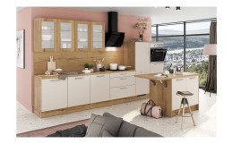 artego Küche Turin Trendy Kaschmir Eiche Goldbraun NB