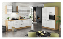 artego Küche Eco Weiss Eiche Goldbraun