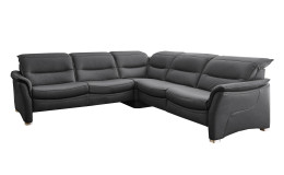 Komfort-Ecksofa Relaxfunktion links, in der Farbausführung Dunkelgrau