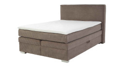 Boxspringbett Alice in der Farbe Taupe