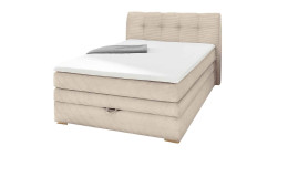 Boxspringbett Aalborg in der Farbe Beige