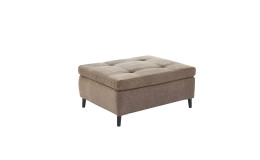 Hocker Mara im Bezugstoff Taupe