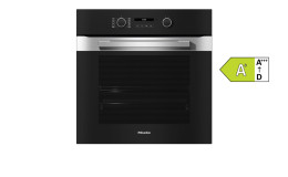 Einbau-Backofen mit Display und Edelstahlgriff, H 2851 B
