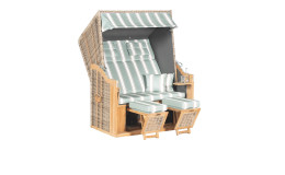 Strandkorb Juist Teak XL von SonnenPartner inkl. Kissen