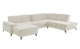 Basis-Wohnlandschaft plano|FORM Berlin, in der Farbausführung Natur, Schrägansicht