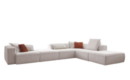 Komfort-Ecksofa plano|FORM Toronto, in der Farbausführung Natur