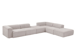 Basis-Ecksofa plano|FORM Toronto, in der Farbausführung Natur, Schrägansicht