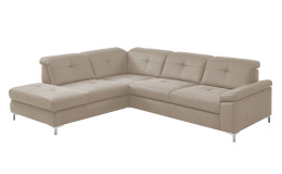 Basis-Ecksofa plano|FORM Marbella, in der Farbausführung Natur, Schrägansicht