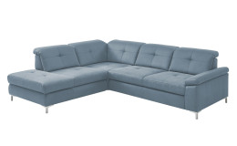 Basis-Ecksofa plano|FORM Marbella, in der Farbausführung Ice, Schrägansicht