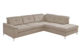 Basis-Ecksofa plano|FORM Marbella, in der Farbausführung Natur, Schrägansicht