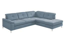 Basis-Ecksofa plano|FORM Marbella, in der Farbausführung Ice, Schrägansicht
