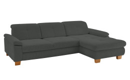 Basis-Wohnlandschaft plano|FORM Marbella, in der Farbausführung Anthrazit, Schrägansicht