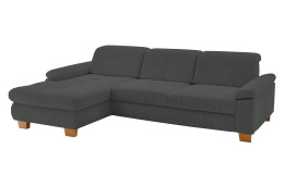 Basis-Wohnlandschaft plano|FORM Marbella, in der Farbausführung Anthrazit, Schrägansicht