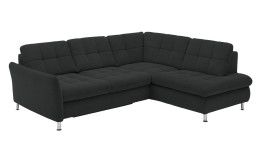 Basis-Wohnlandschaft plano|FORM Imola, in der Farbausführung Anthrazit, Schrägansicht